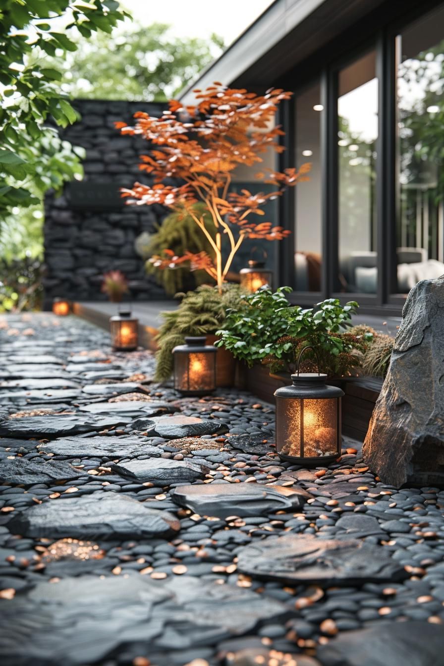 11. Stone Garden Lanterns for Zen Style