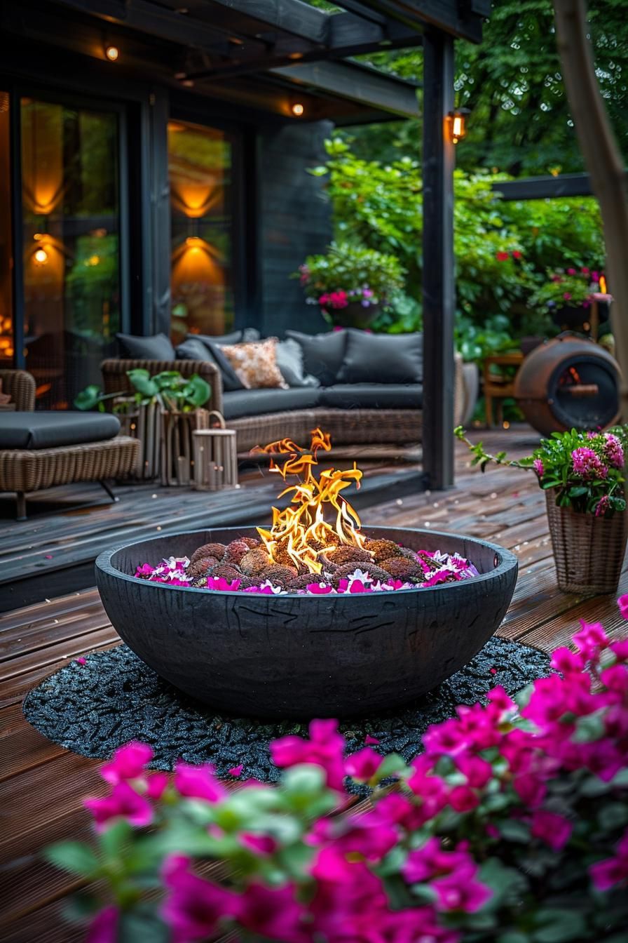 13. Garden Planter Fire Pit Designs - photo 2