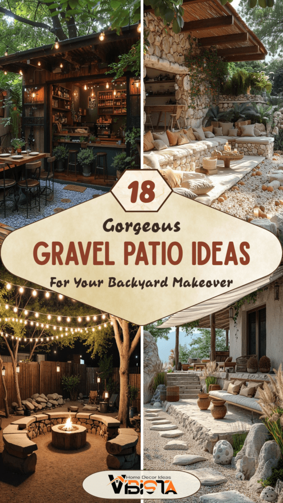 18 Gorgeous Gravel Patio Ideas For Your Backyard Makeover