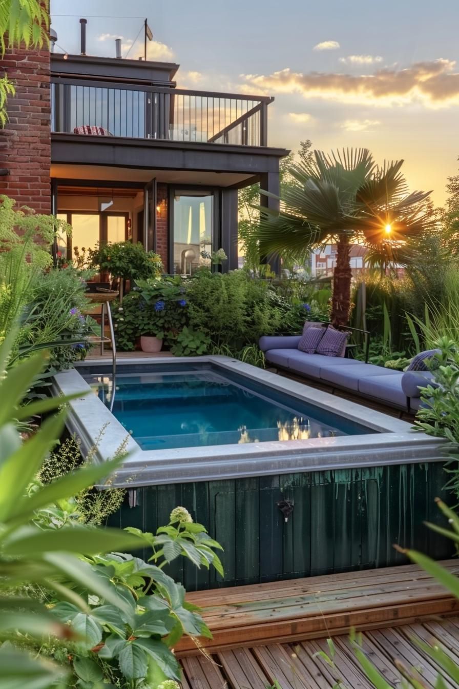 15. City-Chic Poolside Design