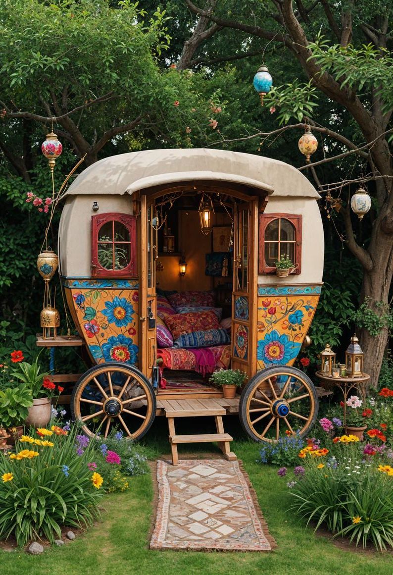 9. Bohemian Caravan Garden Nook - photo 2
