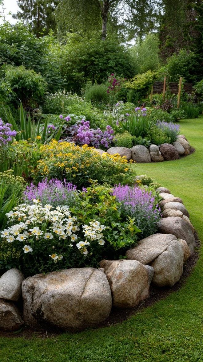 25. Rustic Ring Planter Packed with Color - photo 2