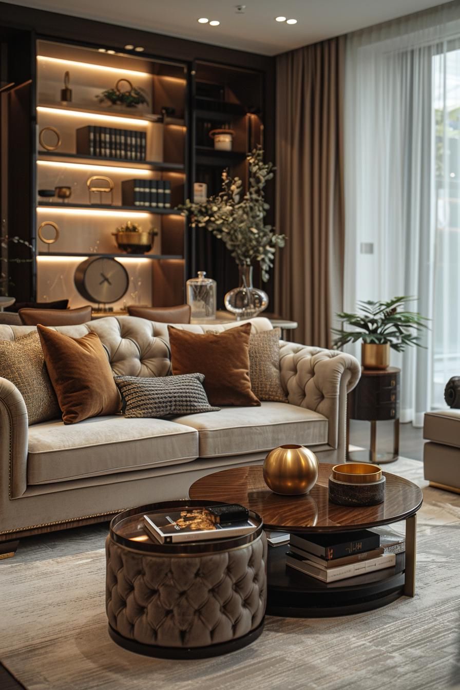 13. Natural Elegance for Living Rooms