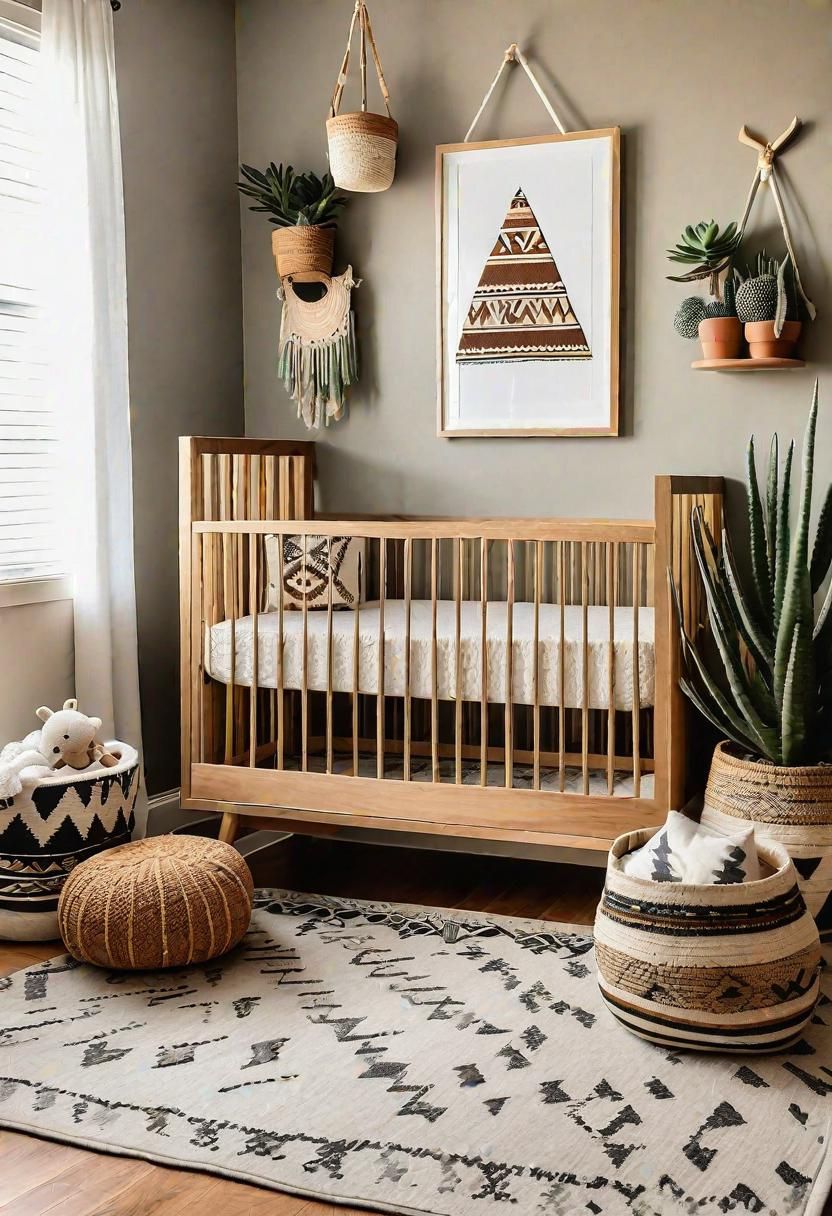 27. Earthy Aztec Nursery Design
