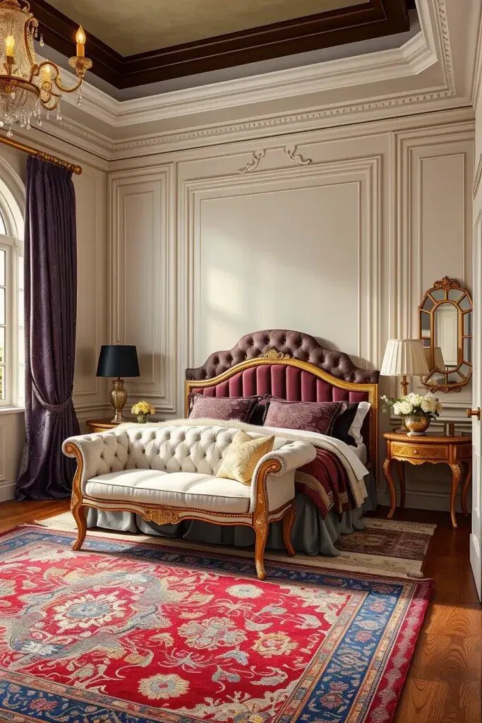 Sophisticated Plum and Cream Bedroom Styles - photo 2