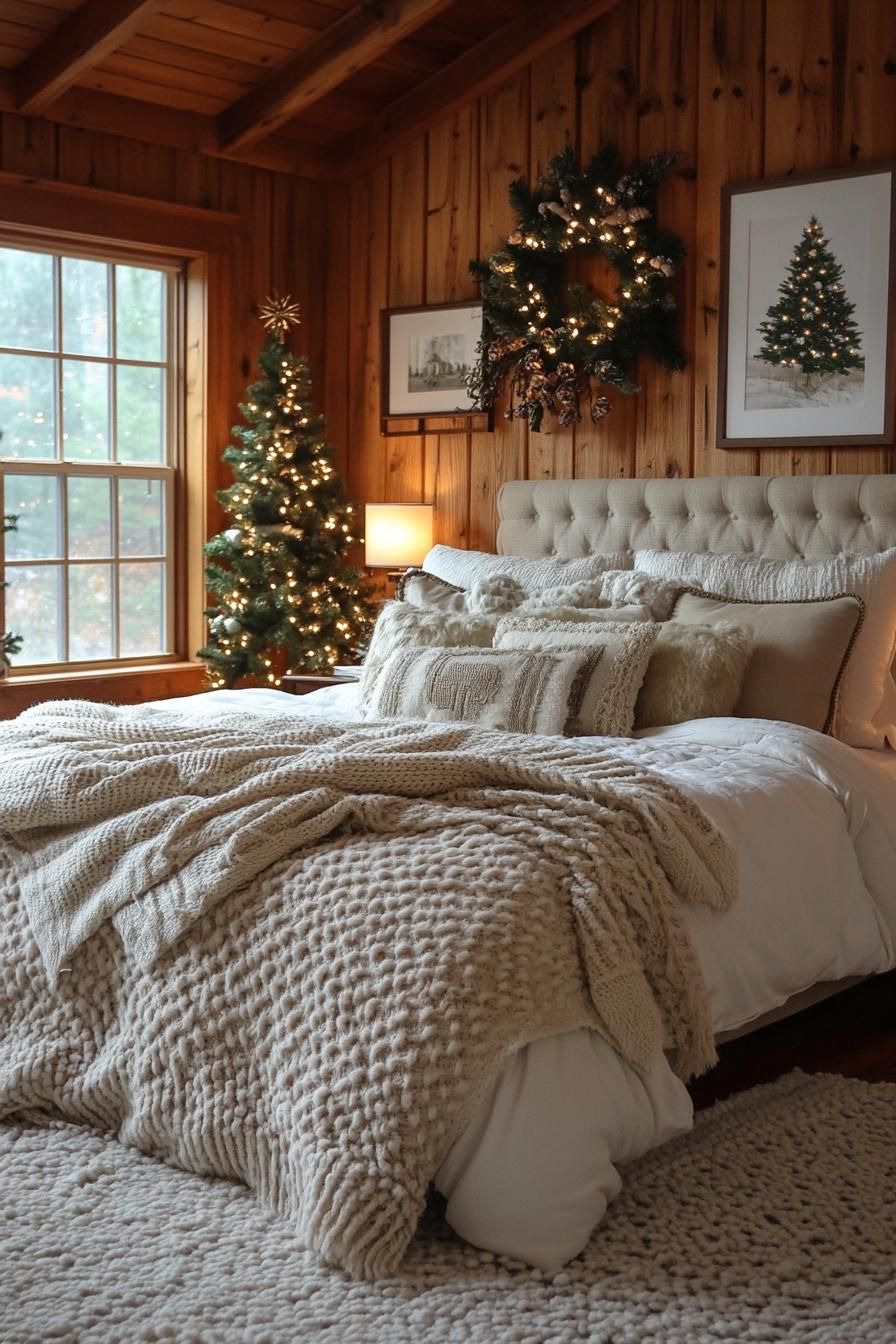 17. Cozy Blanket Ideas for Christmas Bedrooms - photo 3