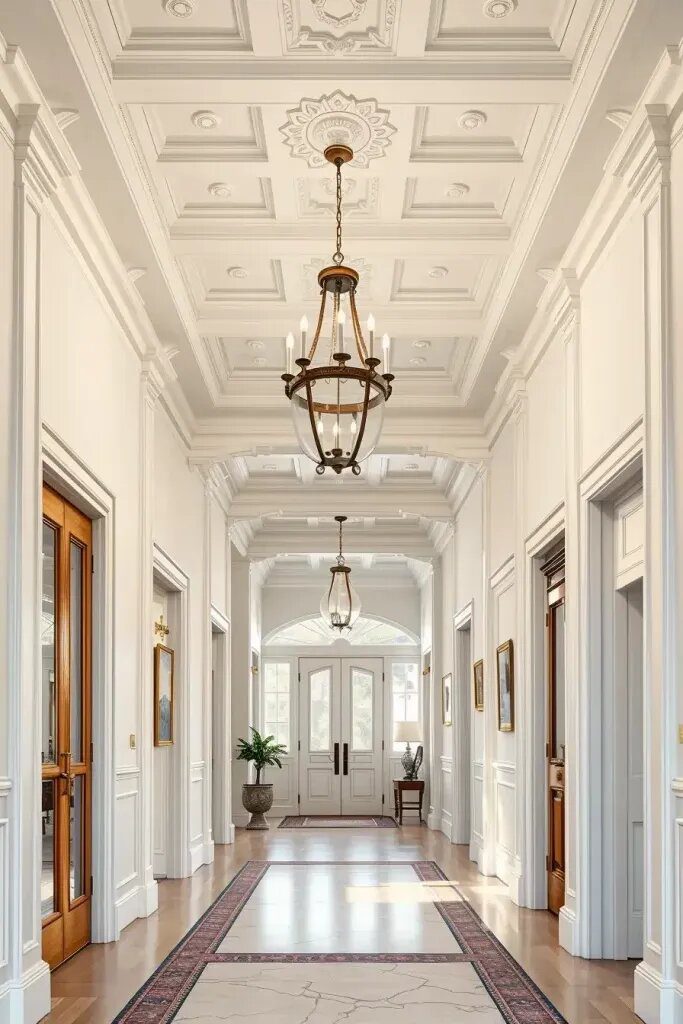 Traditional Molding Ideas for Hallway Ceilings