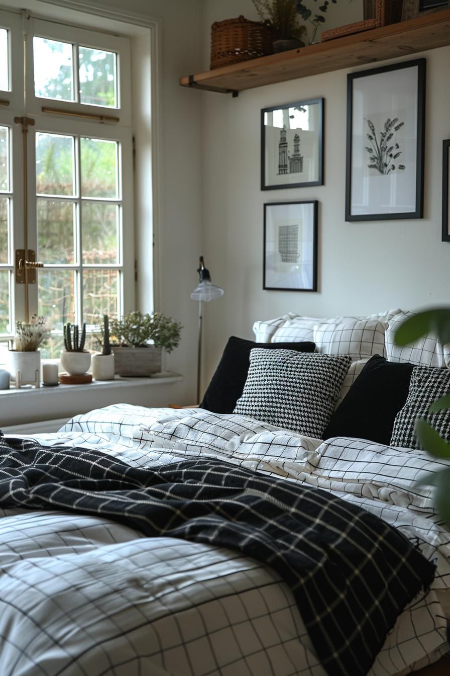 12. Sleek Monochrome Dorm Decor - photo 2