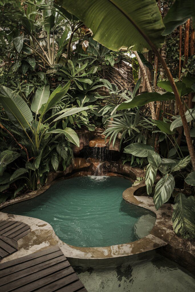 19. Jungle-Inspired Hidden Pool
