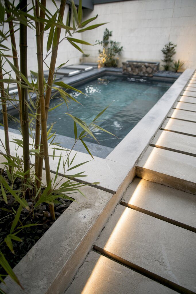 4. Relaxing Zen Pool Retreat