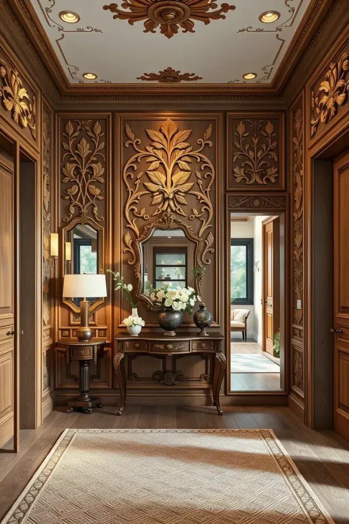 Carved Wood Panels for Hallway Character - photo 2
