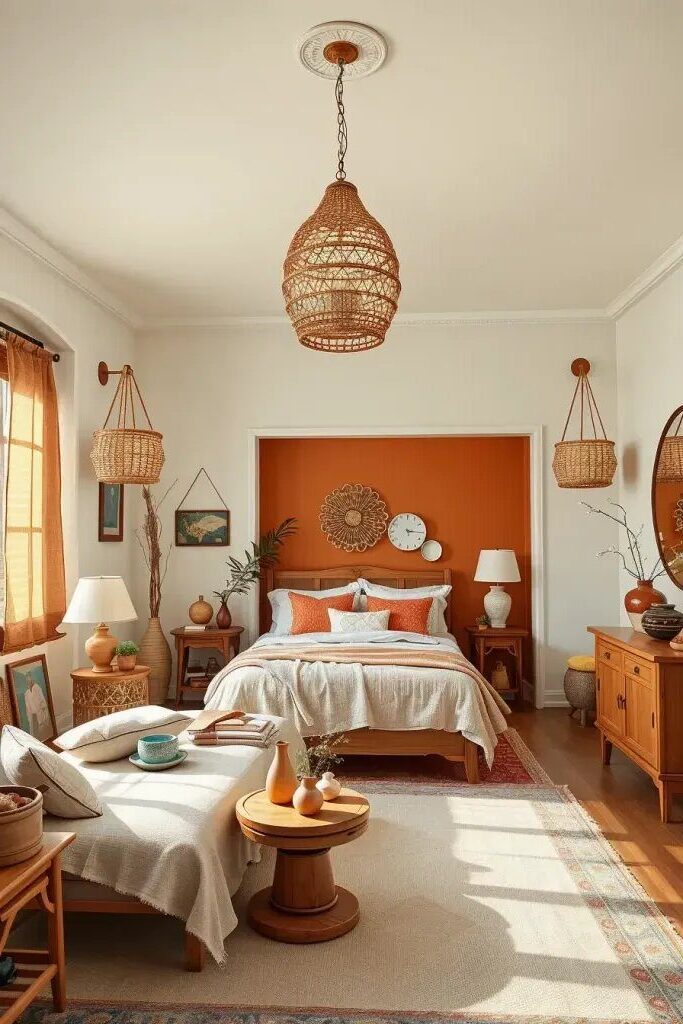 Cozy Terracotta and Cream Bedroom Ideas - photo 2