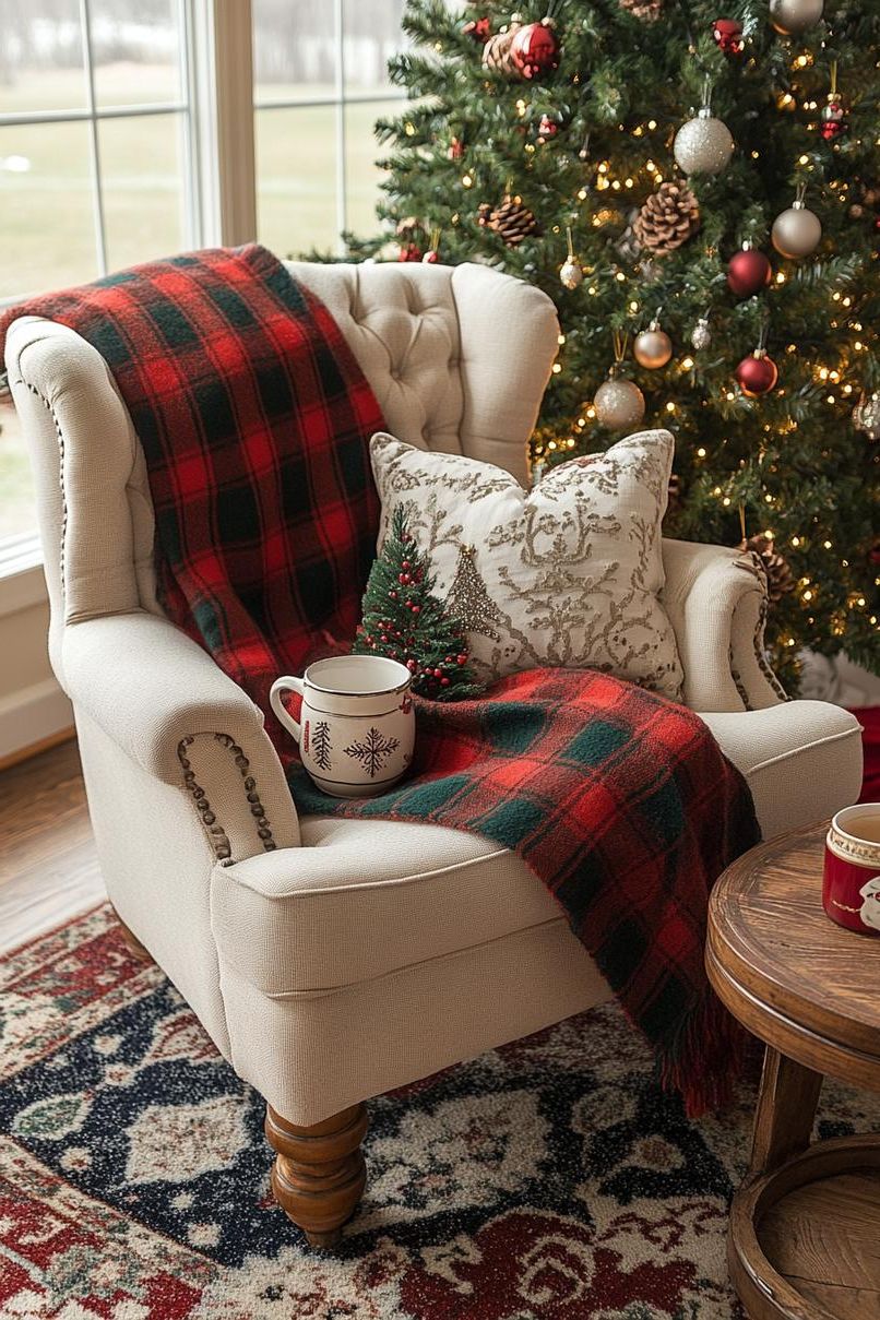 5. Festive Armchair Throw Decoration - photo 2