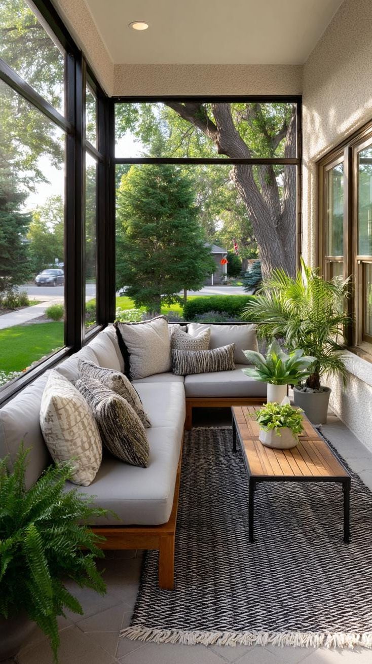 18. Modern Glass Walls for a Sunroom Porch - photo 2