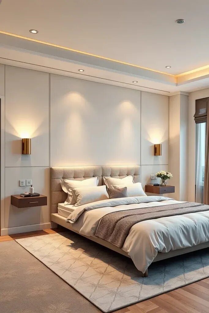 1. Nightstands and Headboards Combined in One