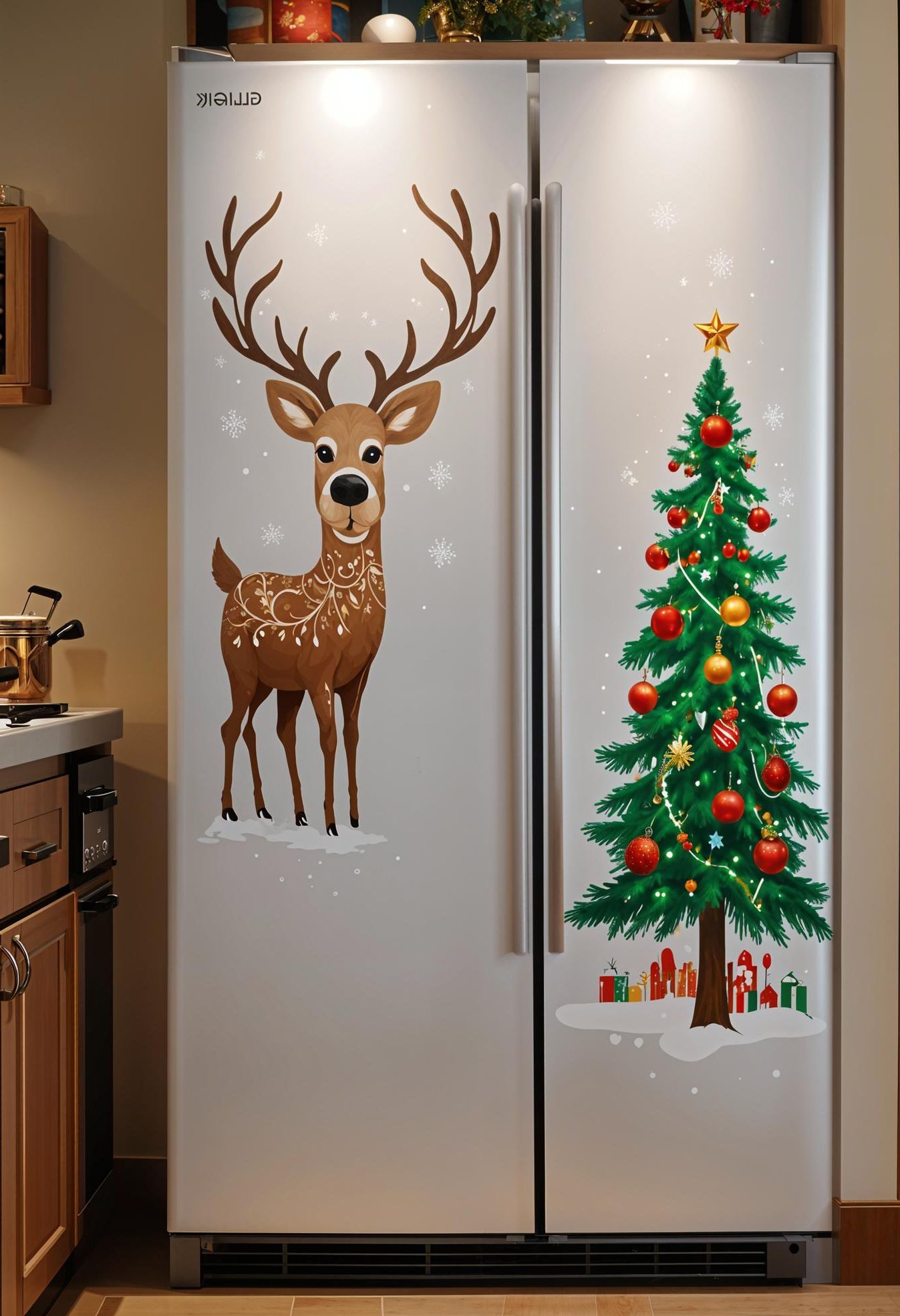 7. Festive Vinyl Decals for Appliances - photo 2
