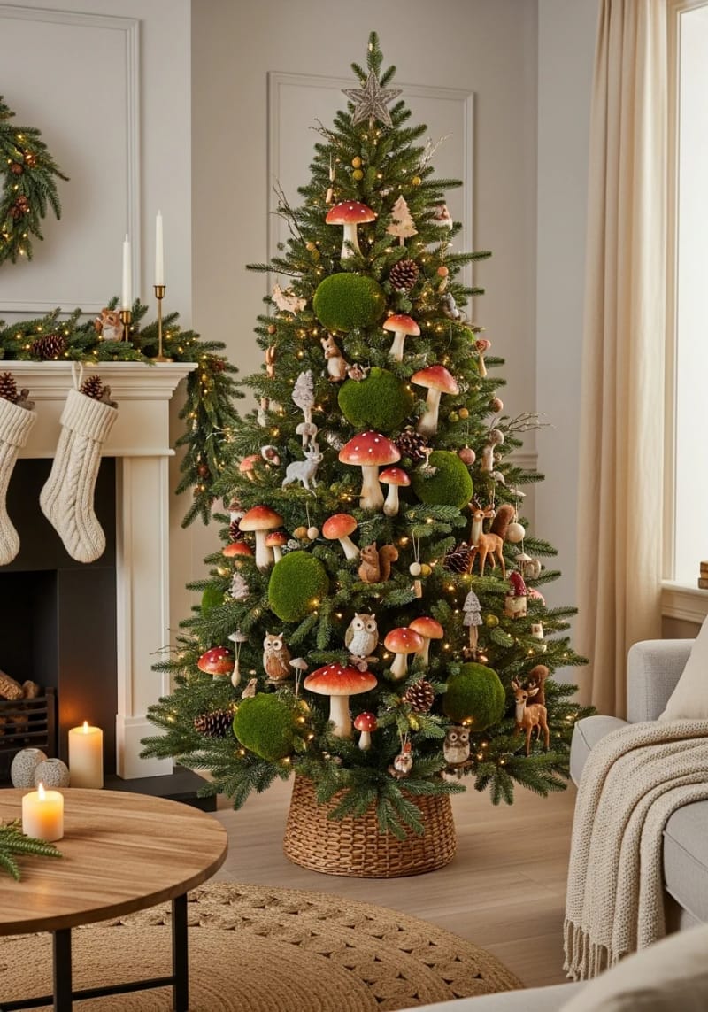 5. Forest-Themed Tree with Mushrooms and Moss - photo 2