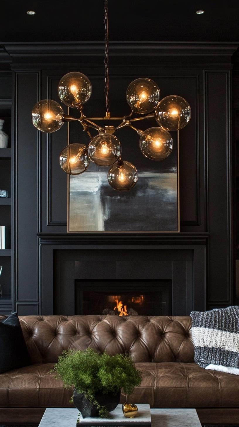 17. Adding an Art-Deco Chandelier to Farmhouse Decor - photo 4