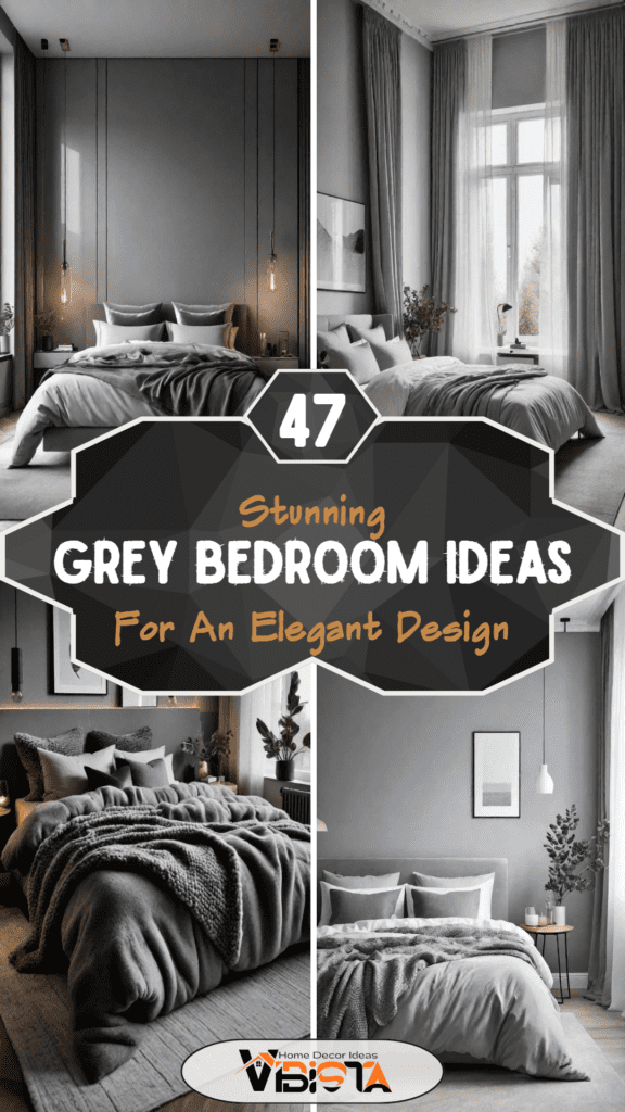 47 Stunning Grey Bedroom Ideas For An Elegant Bedroom Design