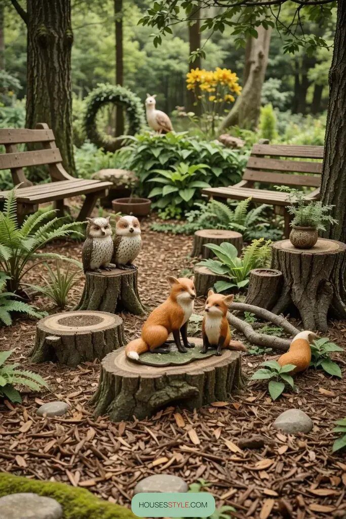 Woodland Creature Figurines for a Lively Garden - photo 2