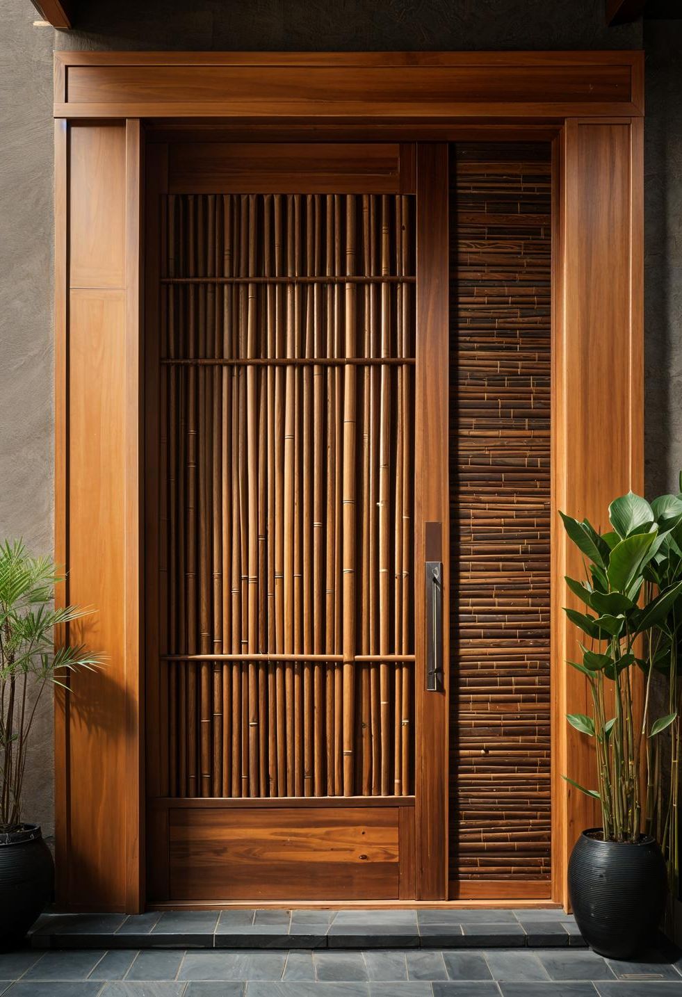 12. Zen-Inspired Wooden Entry Door - photo 2