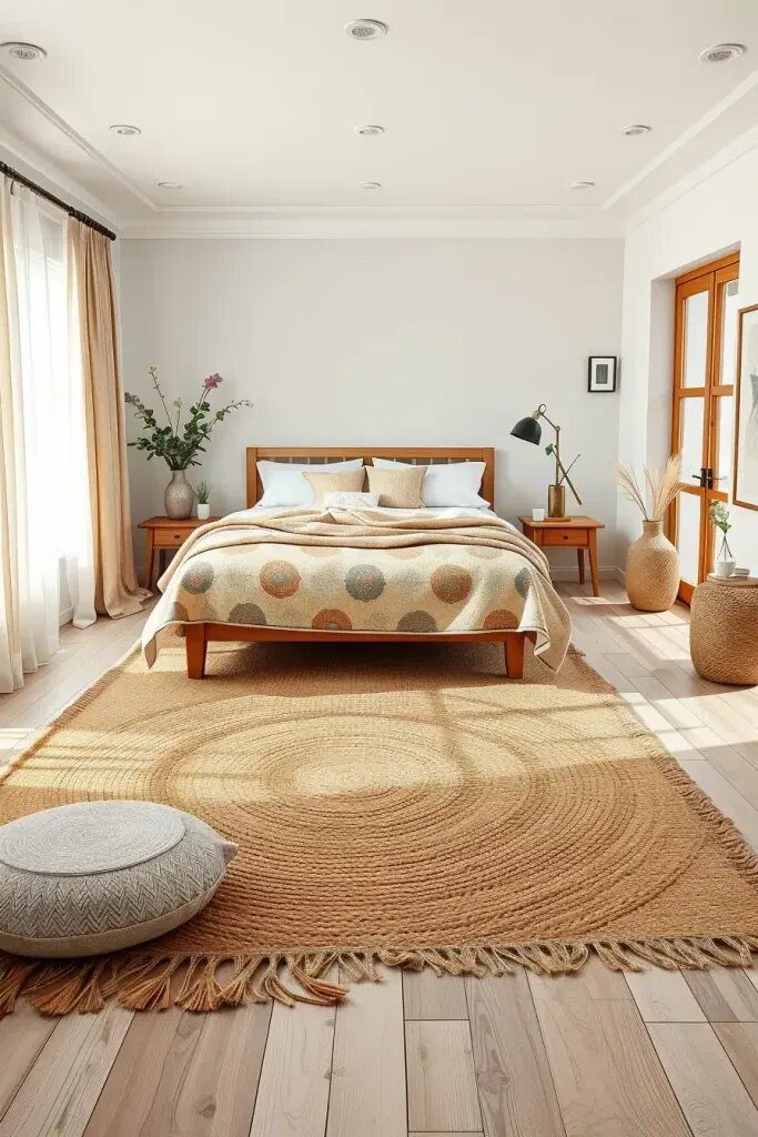 Layered Area Rugs in Soft Natural Tones - photo 2