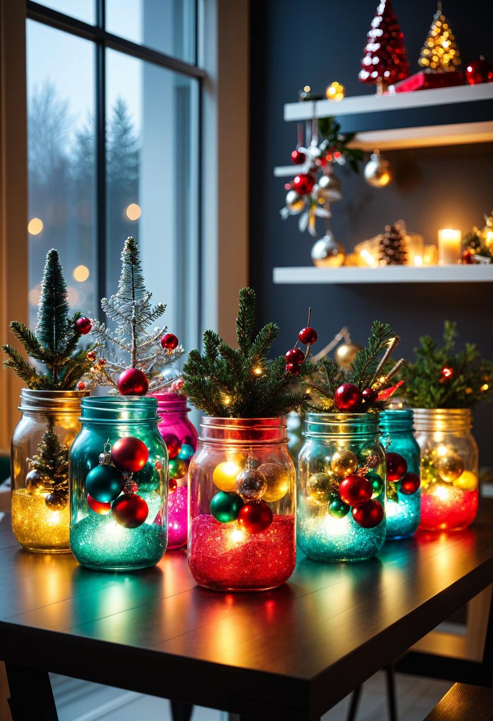 16. Mason Jar Ornament Displays - photo 3
