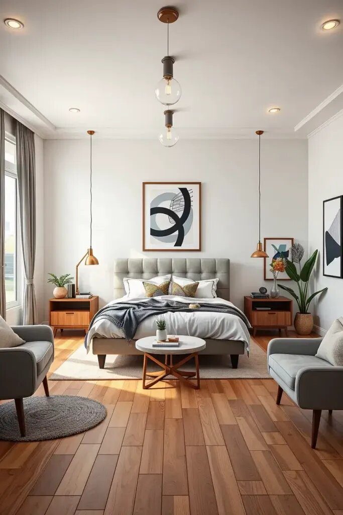Bold Bedroom Layouts With Asymmetry - photo 2