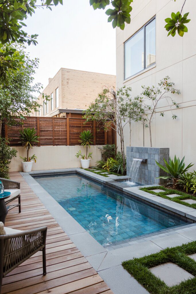 8. Narrow Lap Pool With Chic Decking - photo 2