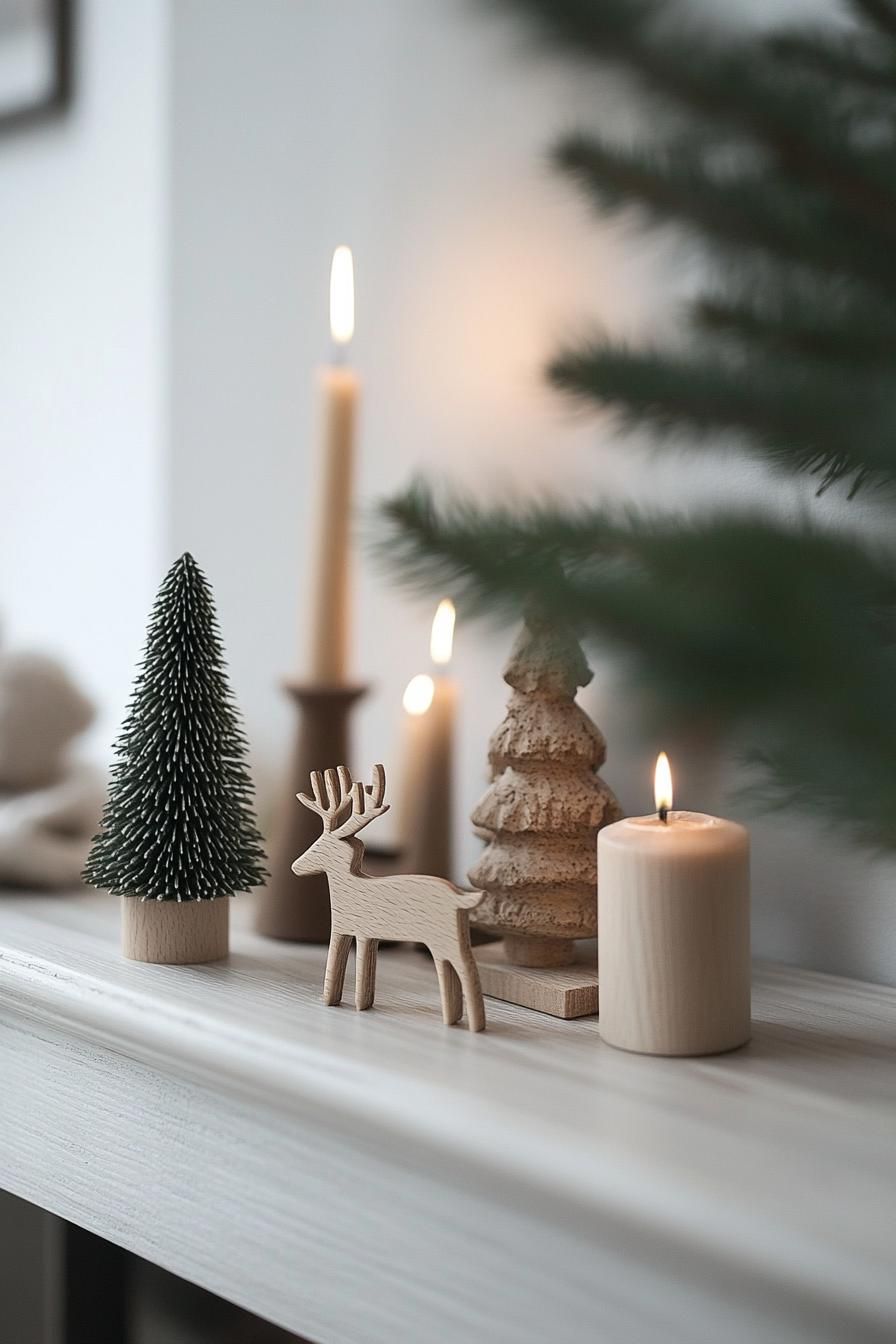 9. Nordic-Style Wooden Holiday Figurines - photo 2