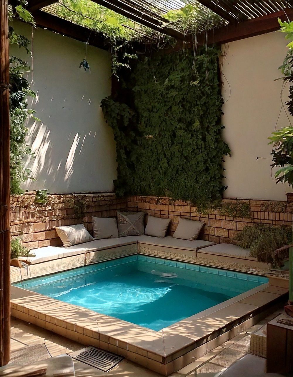 Compact Corner Plunge Pool Retreat