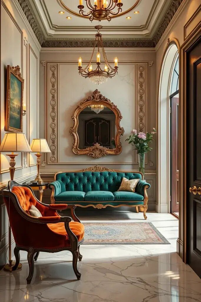 The Luxurious Feel of Velvet in an Entryway - photo 2