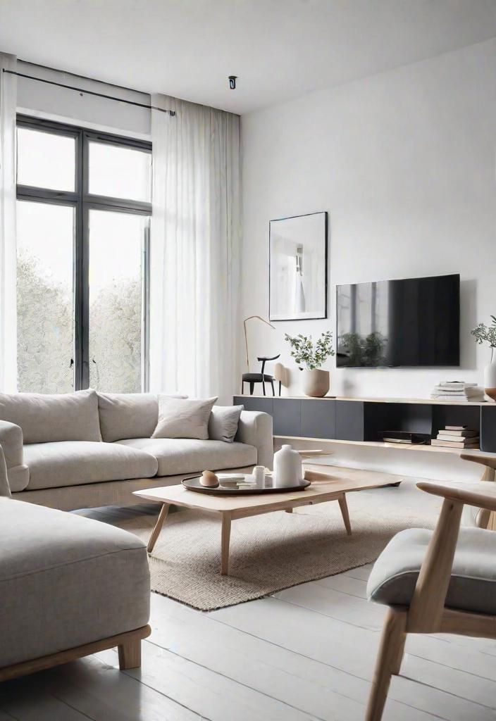 1. Scandi Minimal Living Room