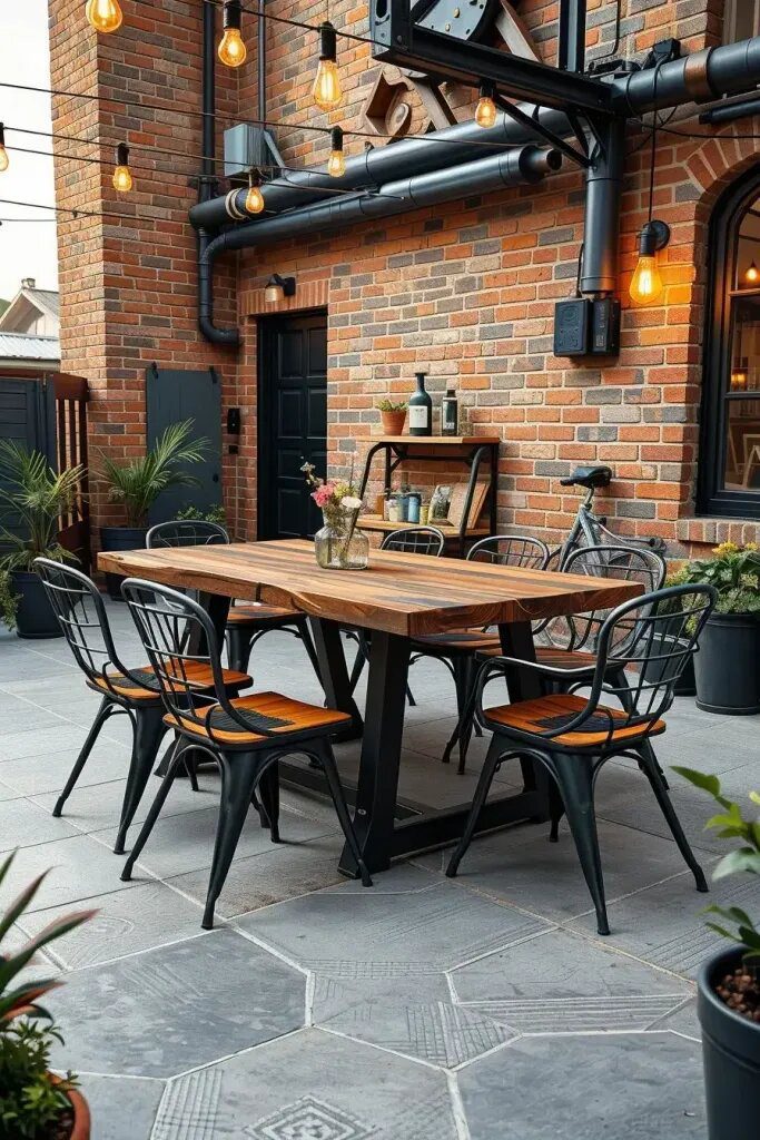 Industrial-Style Outdoor Dining Ideas - photo 2