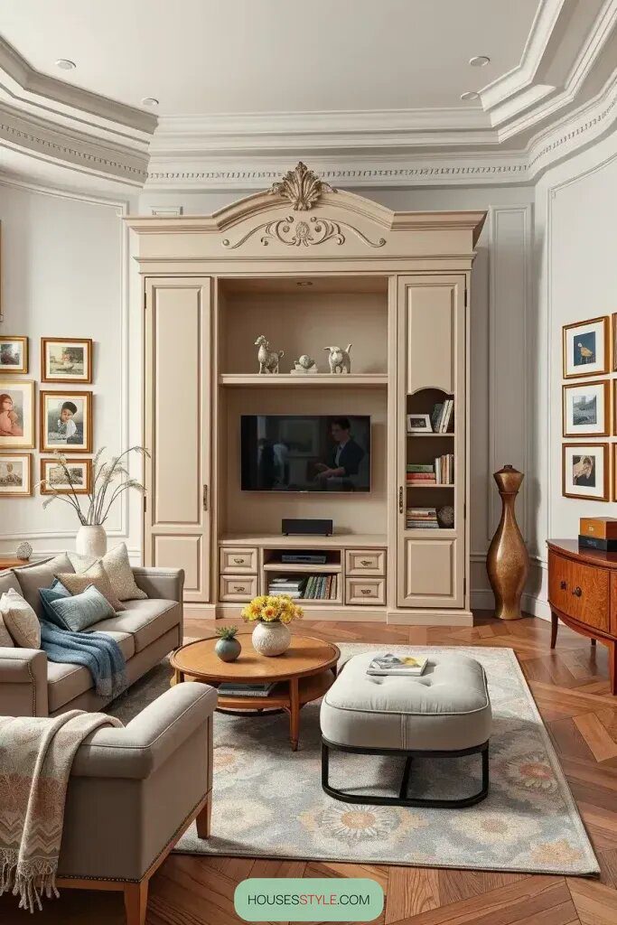 Stylish Armoires for Media and Toy Storage