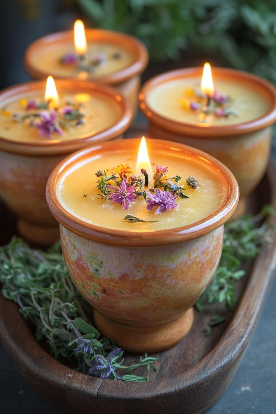 19. Soy Candles with Holiday Scents