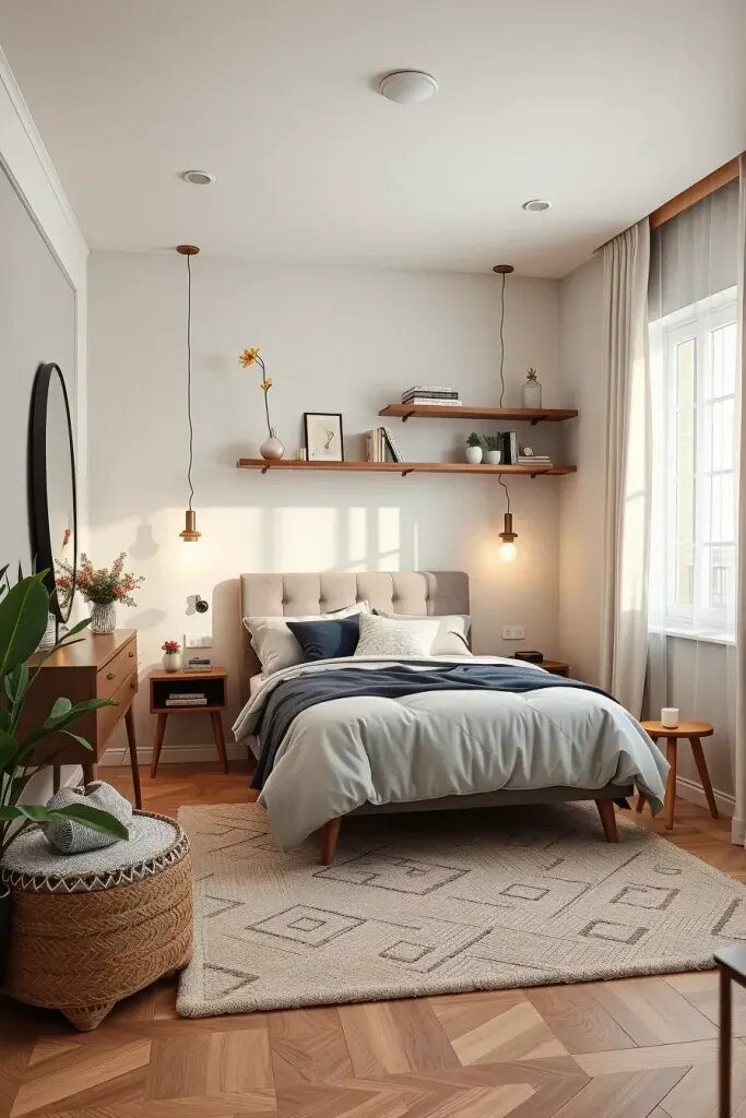 How the Corner Bed Layout Changes a Small Room - photo 2