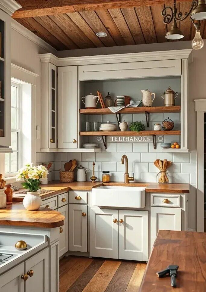 Cozy Farmhouse Kitchens with Gray Cabinets - photo 2