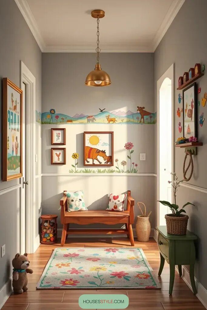 Involving Kids in Your Entryway's Painted Details - photo 2
