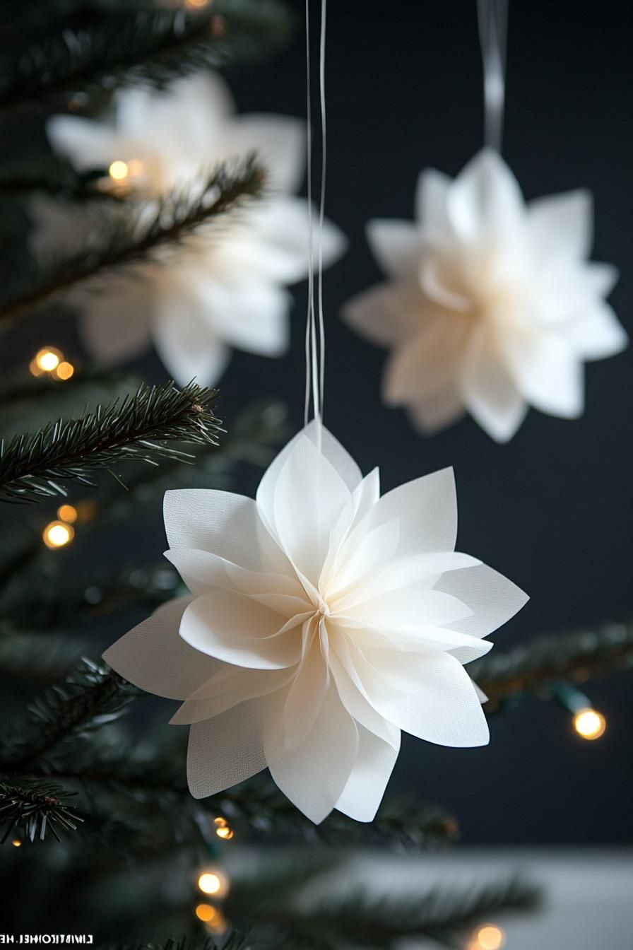 18. Tissue Paper Ornaments for the Tree - photo 2