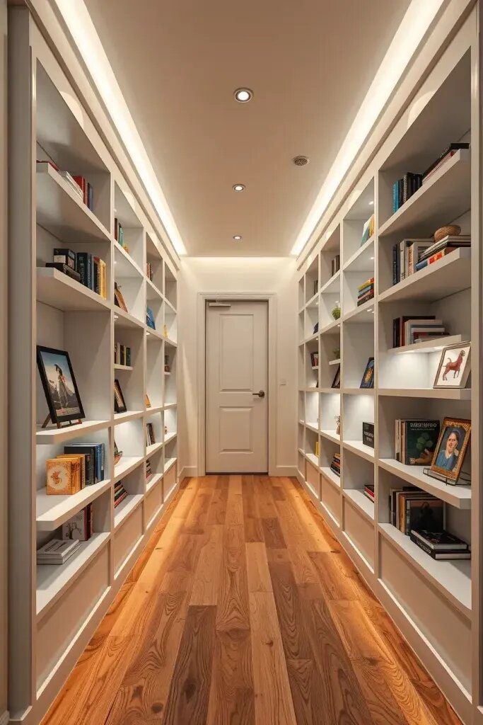 Built-In Bookshelf Ideas for Hallway Nooks - photo 2
