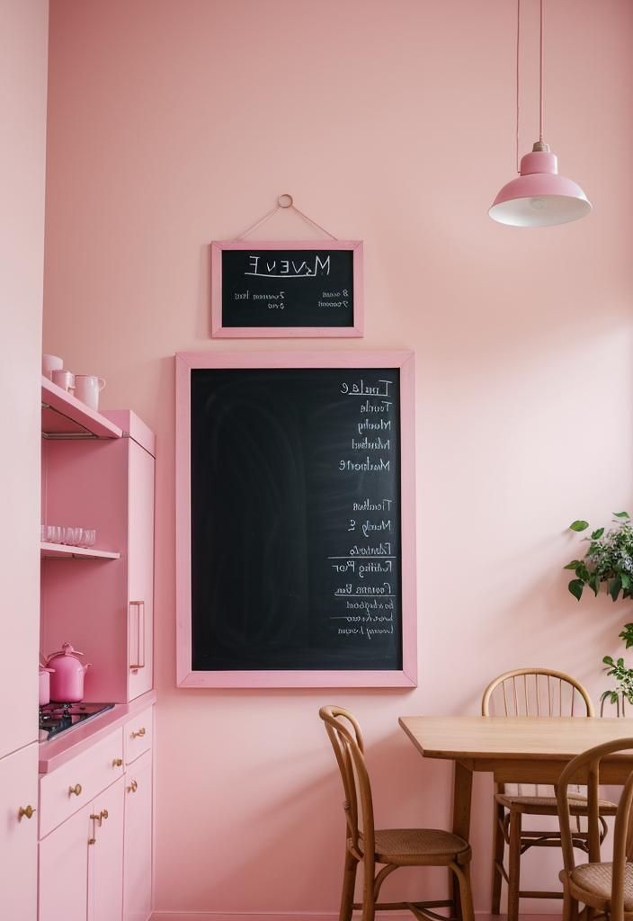 33. Planning Menus on a Mauve Chalkboard