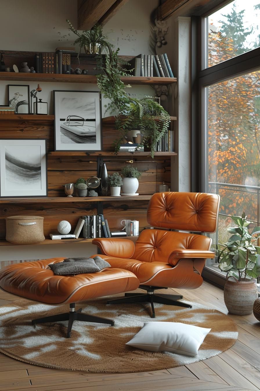 3. Low-Backed Couch With Modular Shelving