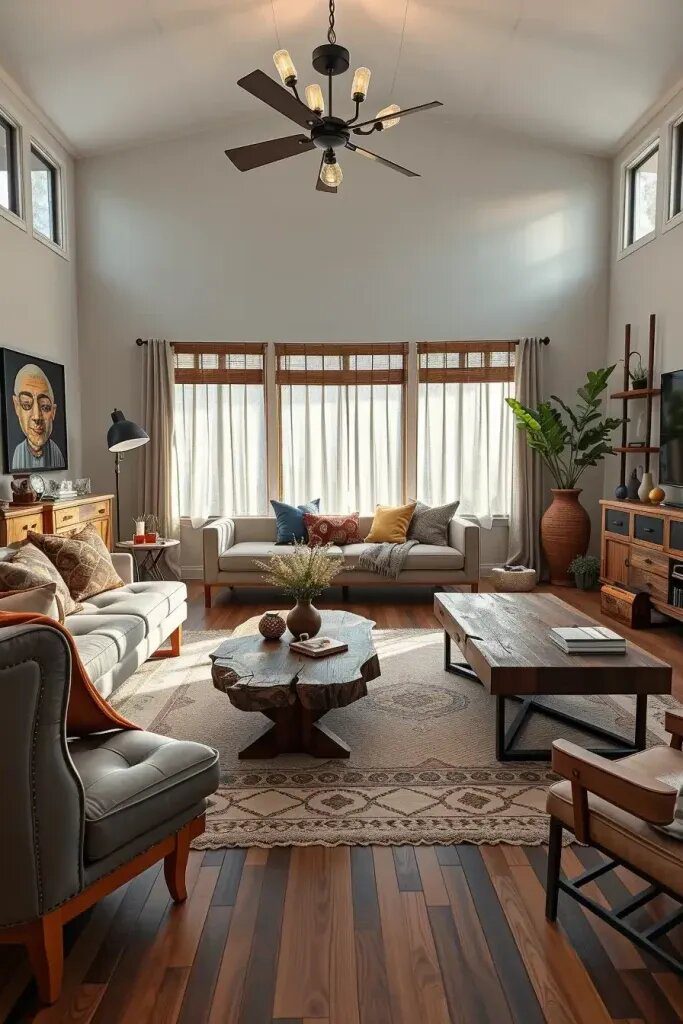 Blend of Modern and Rustic Wood Decor - photo 2