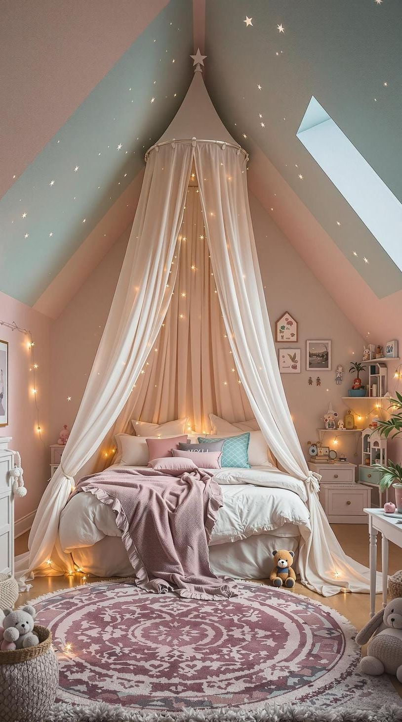 16. Fairytale-Themed Loft Room Ideas