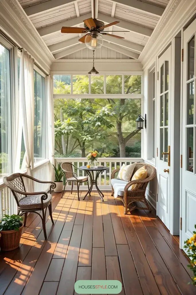 Experience cozy screened porches with elegant French and sliding doors. - photo 2