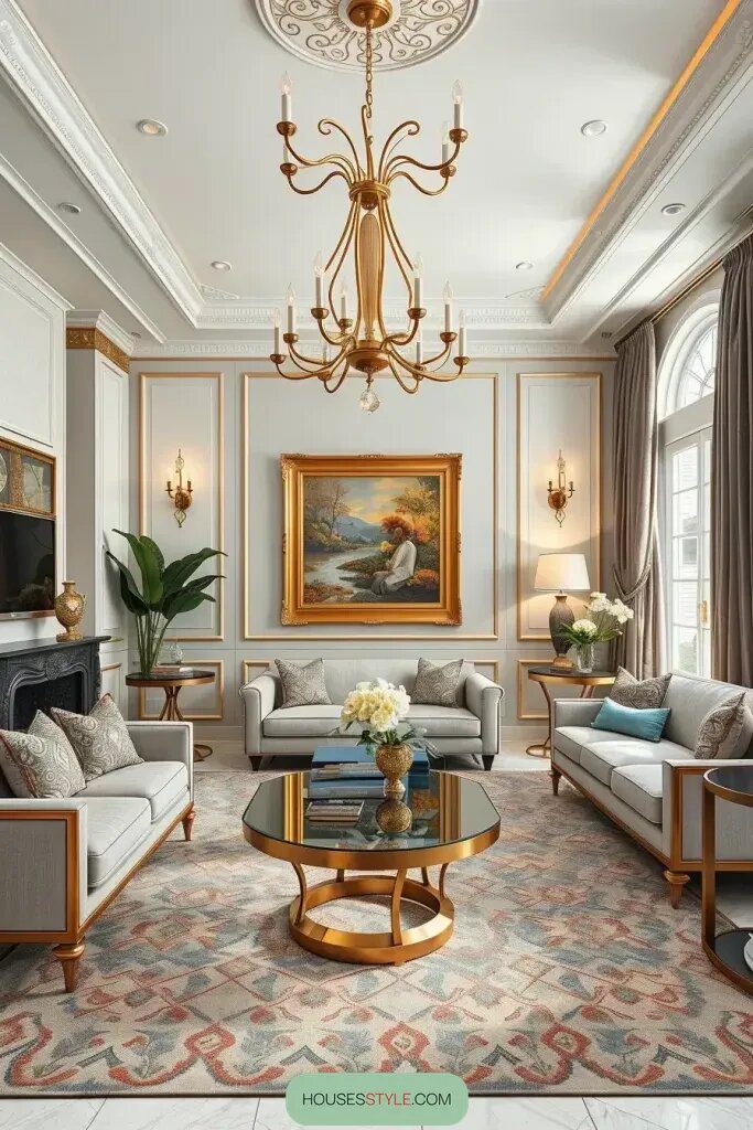 Metallic Accents For A Refined Finish