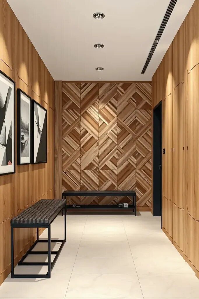 Geometric Timber Panels with Precision Detail