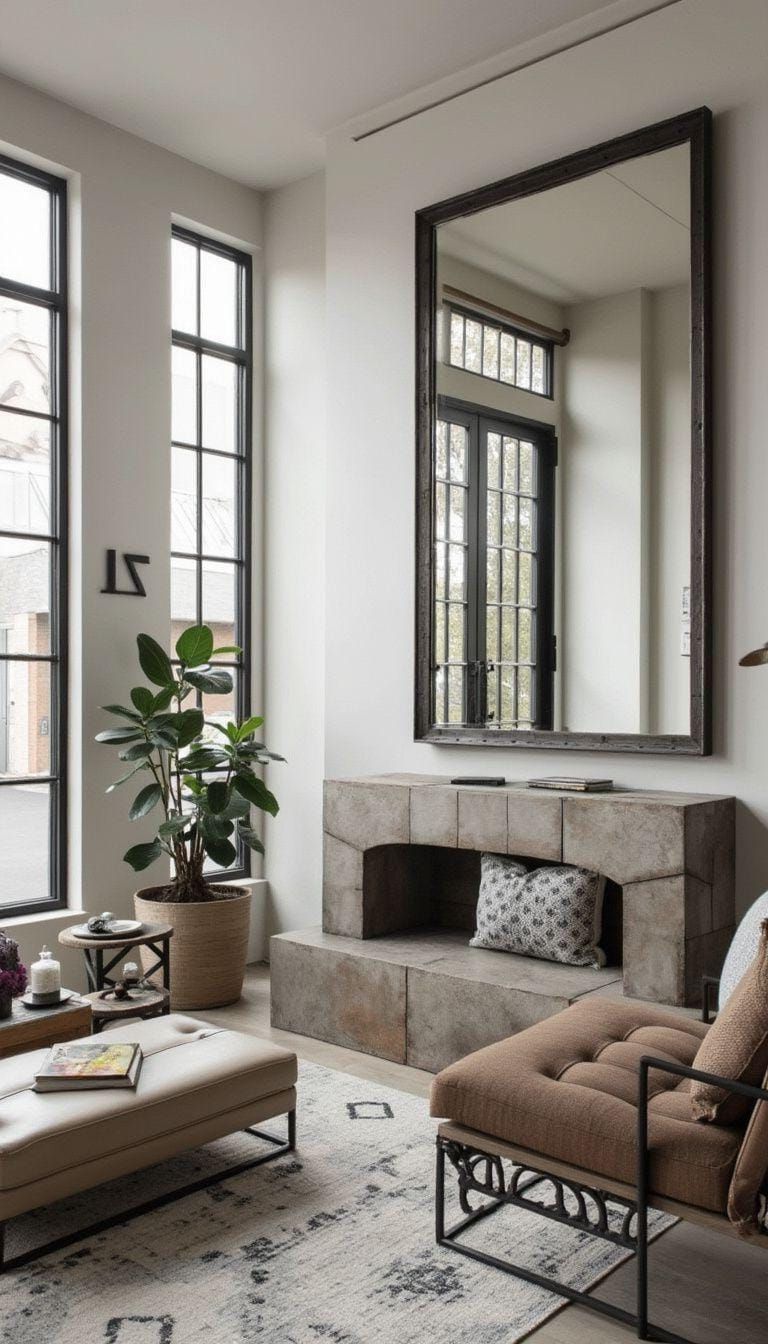 21. Minimalist Industrial Room Layout