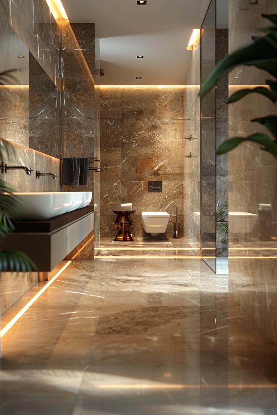 18. Modern High-Tech Bathroom Design